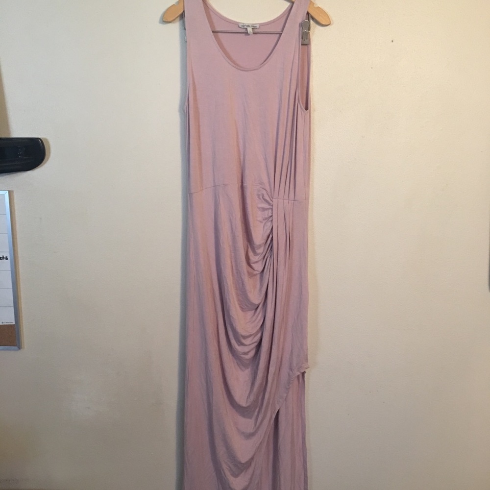 Charlotte Russ blush dress .